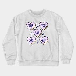 Mental Health Candy Hearts Crewneck Sweatshirt